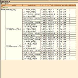 Колодки тормозные передние для Тойота Авенсис первого поколения WII AUTO 04465-05020/LT165